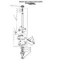 Whirlpool 4LBR8255DZ1 brake and drive tube diagram