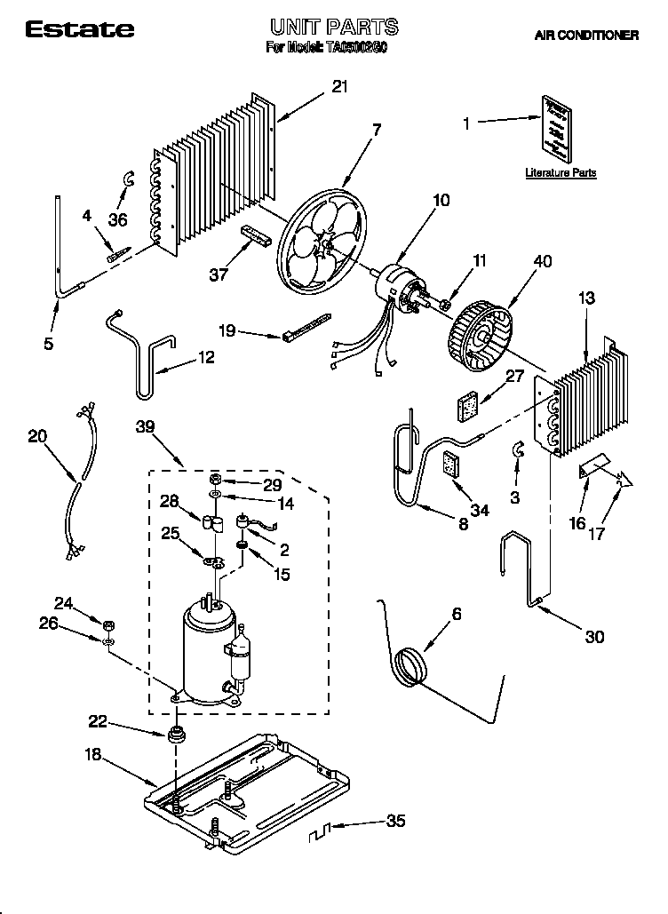 Whirlpool TA05002G0 unit diagram
