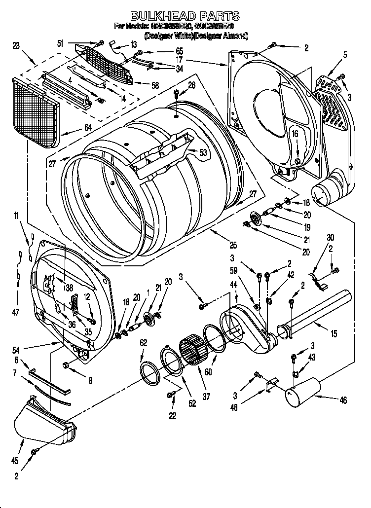 Whirlpool GGC9858EZ0 bulkhead diagram