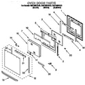 Whirlpool GMC305PDQ0 oven door diagram