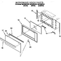 Whirlpool GMC305PDQ0 microwave door diagram