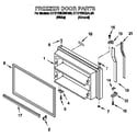 KitchenAid KTRP22KGWH00 freezer door diagram
