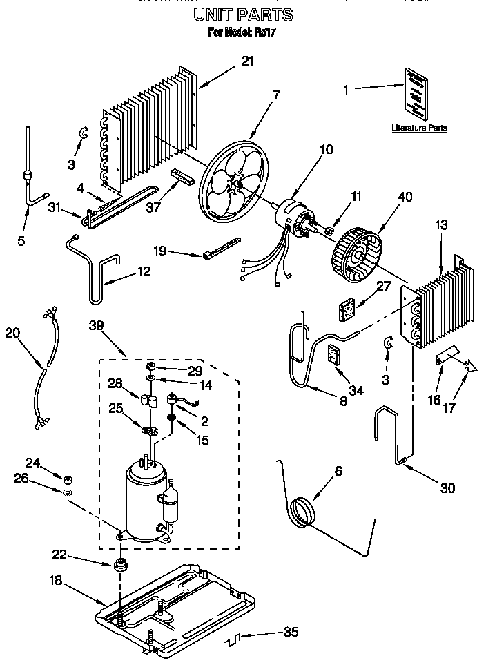 Whirlpool R517 unit diagram