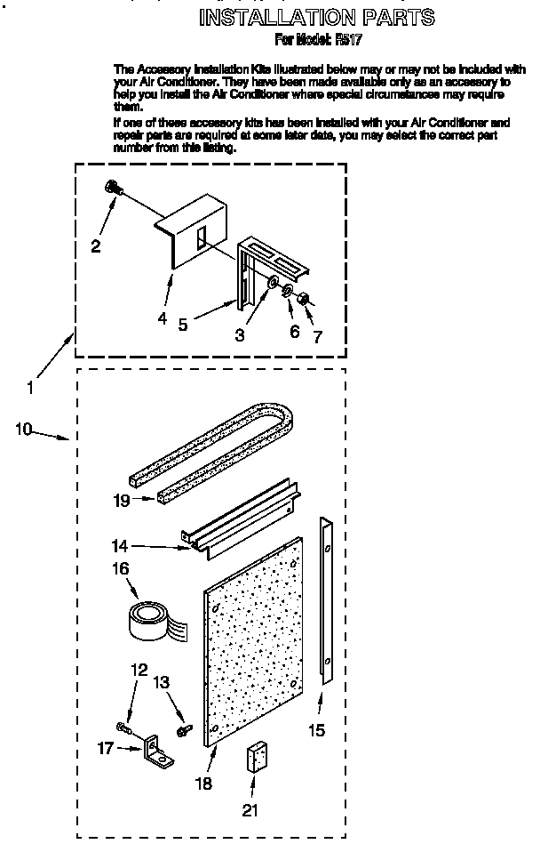 Whirlpool R517 installation diagram