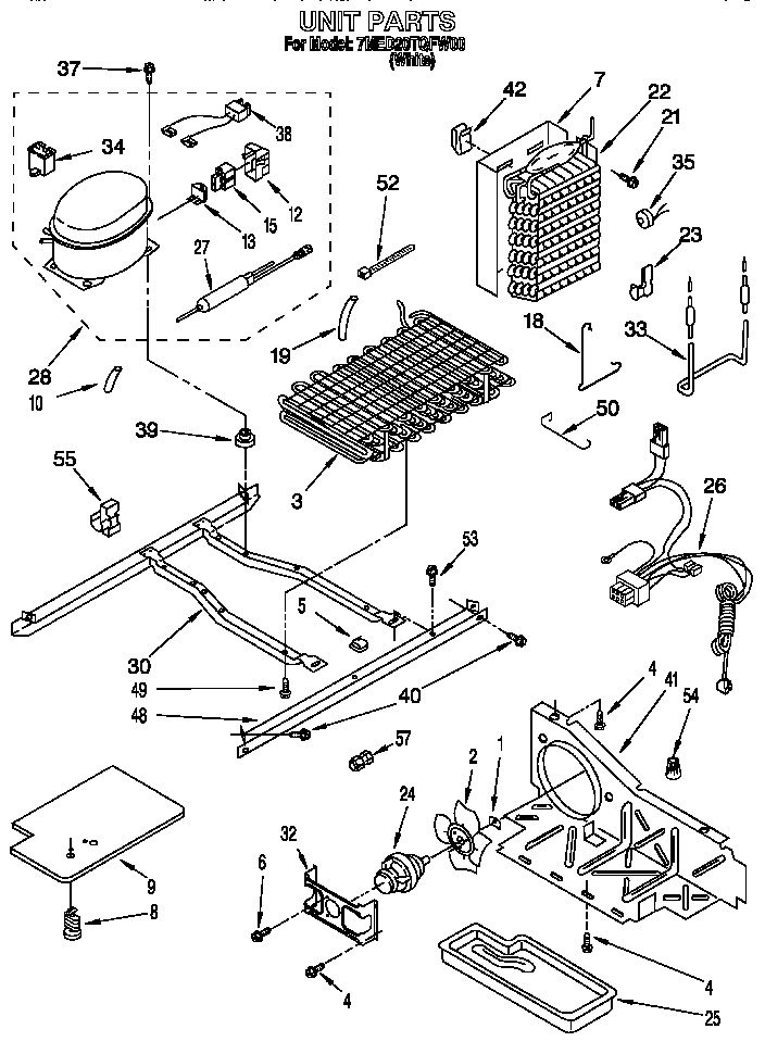Whirlpool 7MED20TQFW00 unit diagram