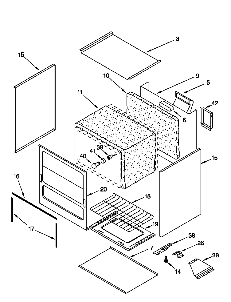 Whirlpool SF3010EEN0 oven diagram