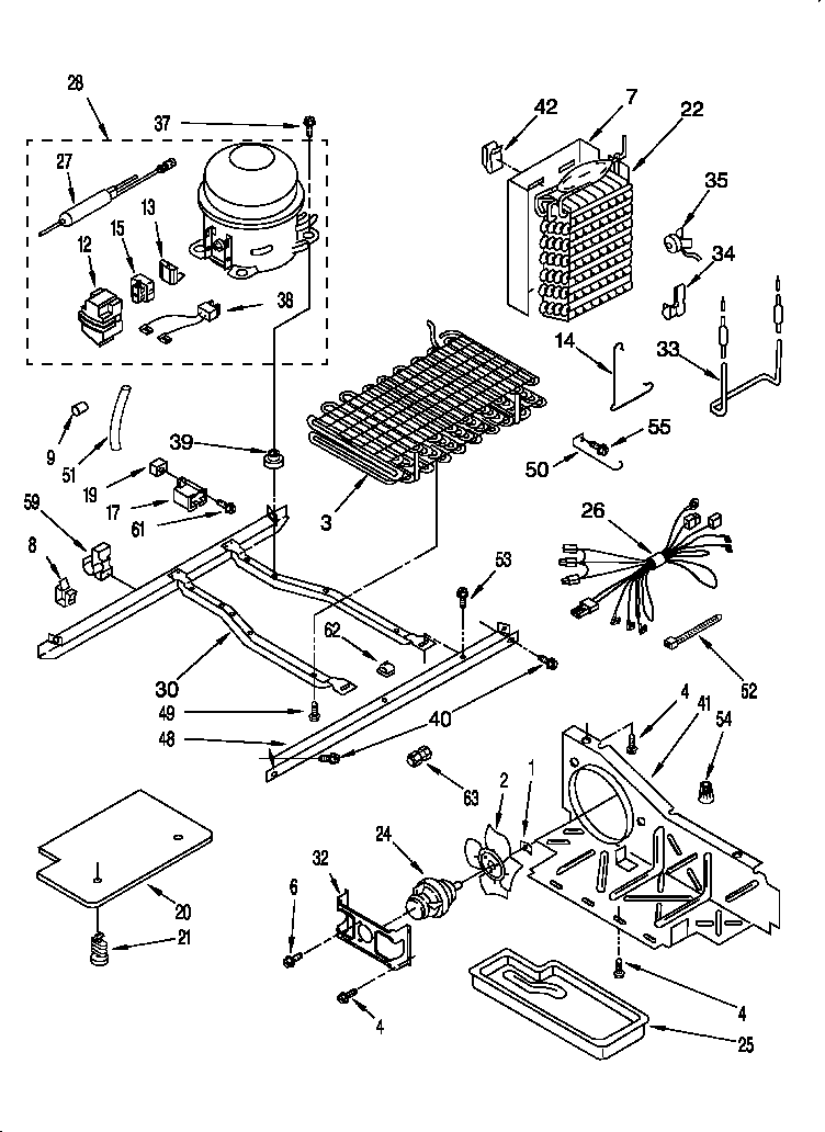 Whirlpool 3XART722F00 unit diagram