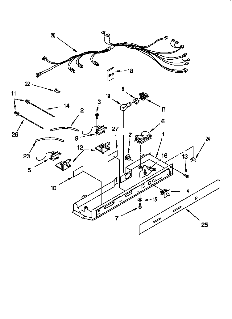 Whirlpool 3XART722F00 control diagram