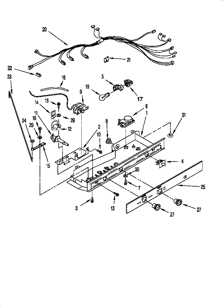Whirlpool 3VED29DQFN00 control diagram