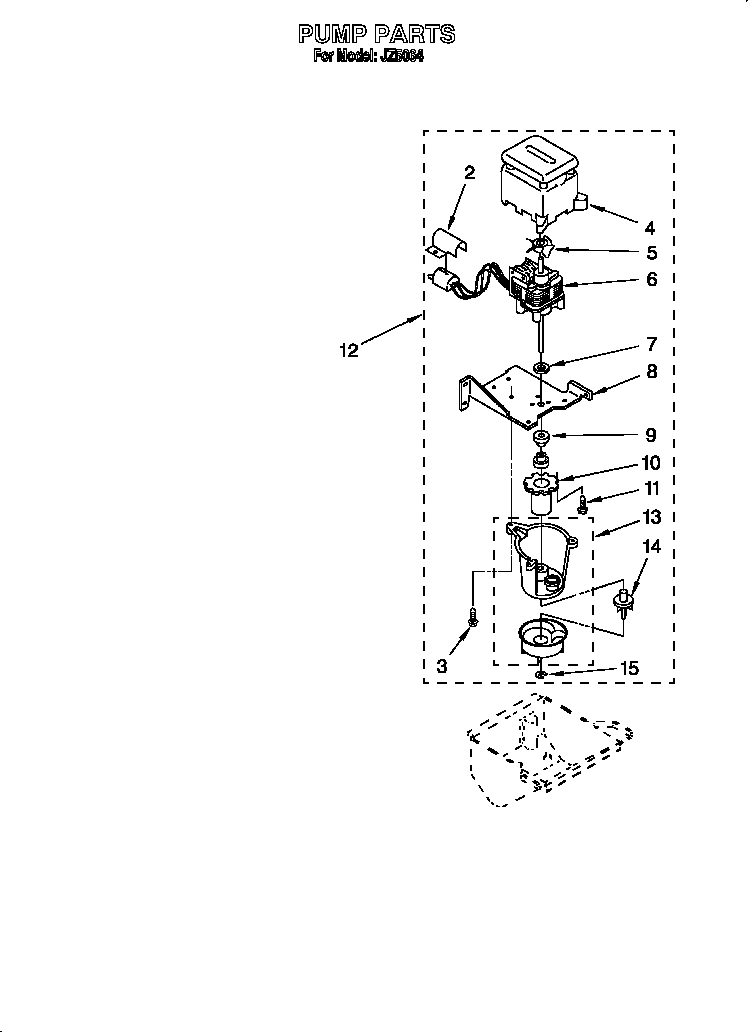 Whirlpool JZ5064 pump diagram