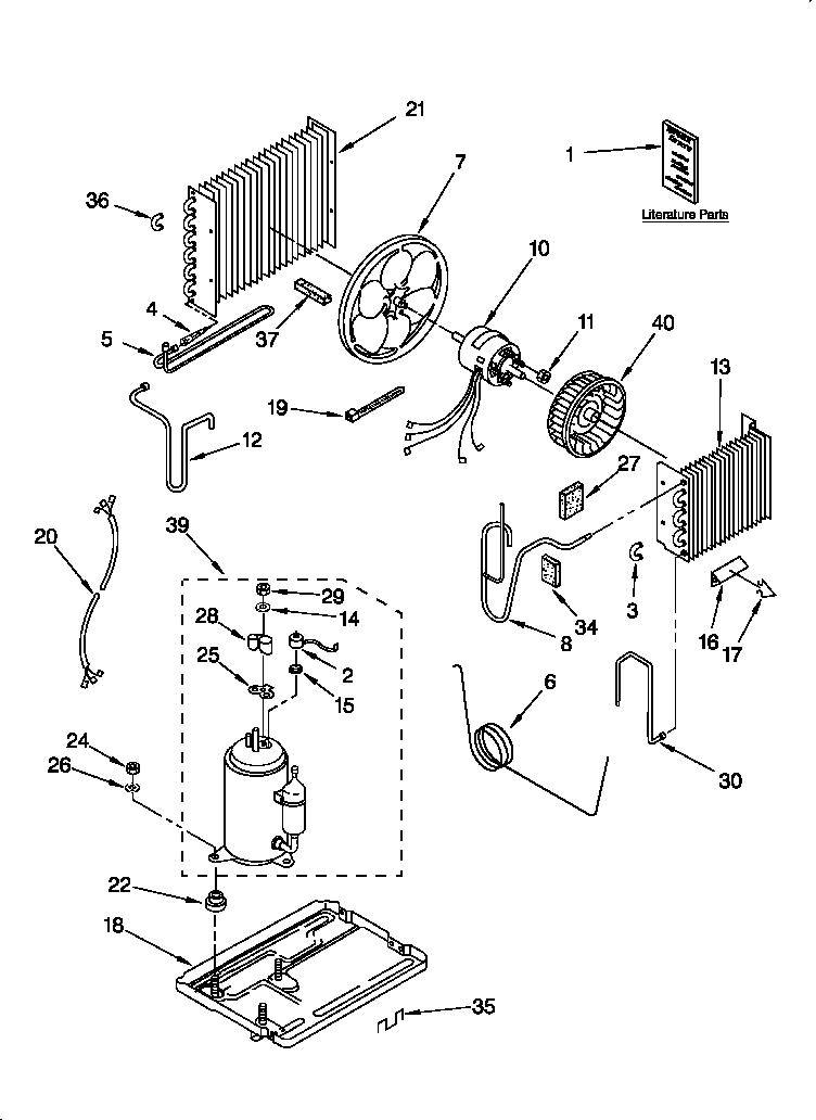 Roper X05002F02 unit diagram