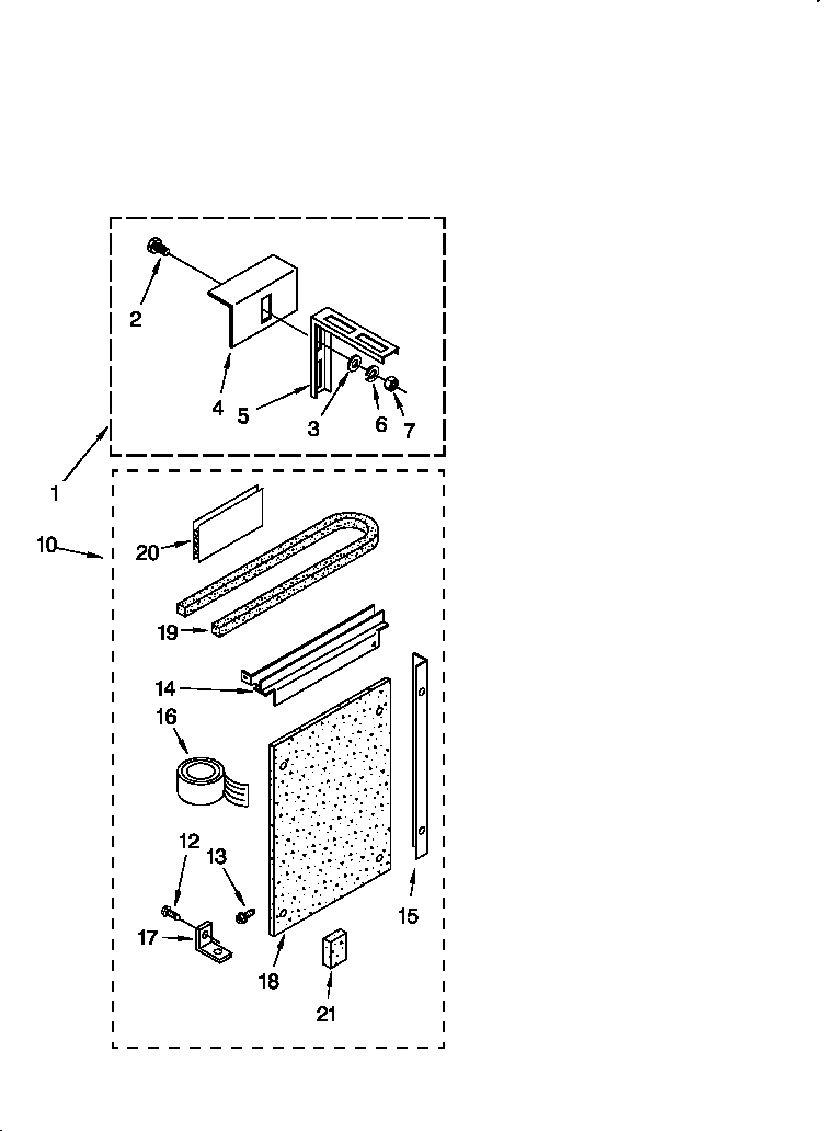 Roper X05002F02 installation diagram