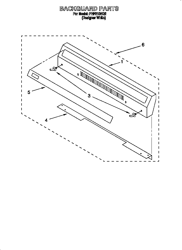 Roper FEP210EQ2 backguard diagram