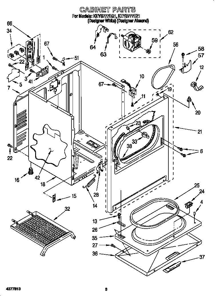 KitchenAid KEYS777EZ1 cabinet diagram