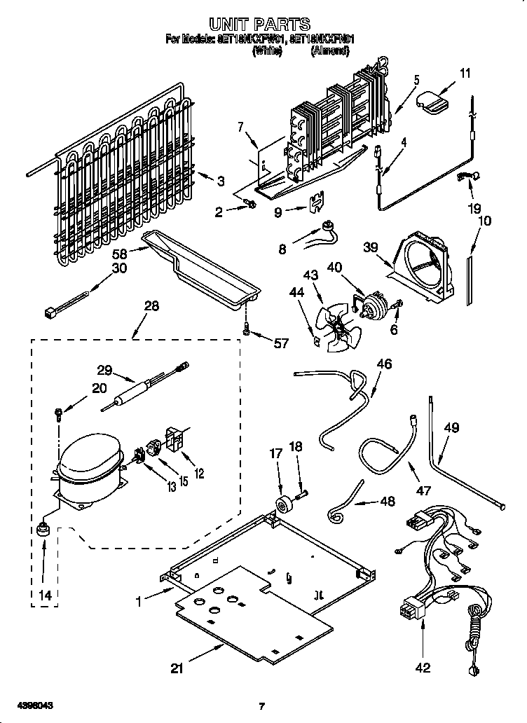 Whirlpool 8ET18NKXFW01 unit diagram