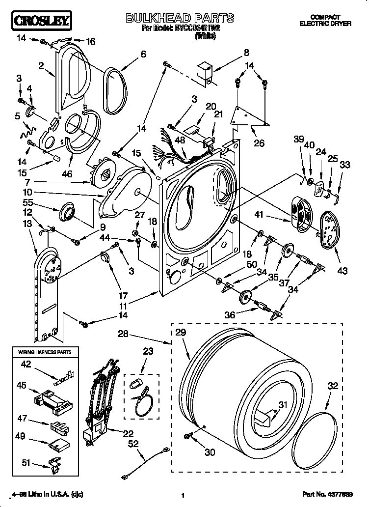 Whirlpool BYCCD3421W2 bulkhead diagram