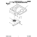Whirlpool RF386PXGQ0 cooktop diagram