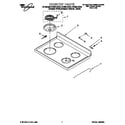 Whirlpool GR395LXGQ0 cooktop diagram