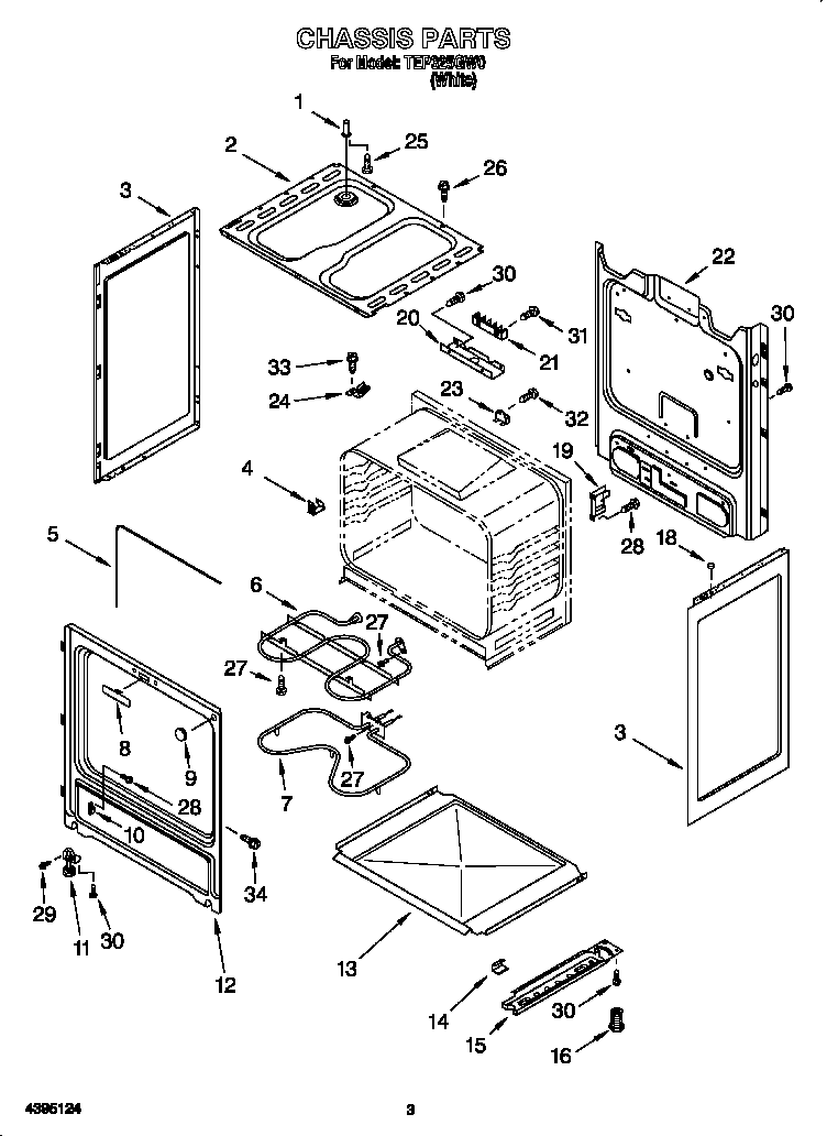 Estate TEP325GW0 chassis diagram