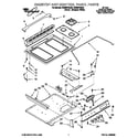 Whirlpool SS385PEEB3 cooktop and control panel diagram