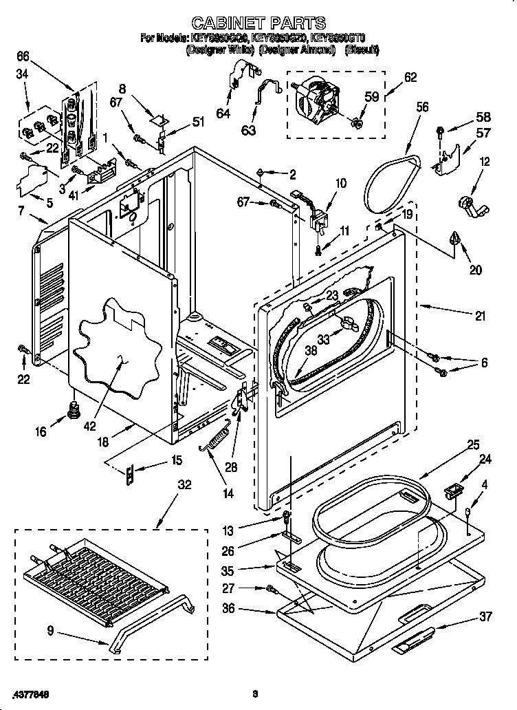 KitchenAid KEYS850GQ0 cabinet diagram