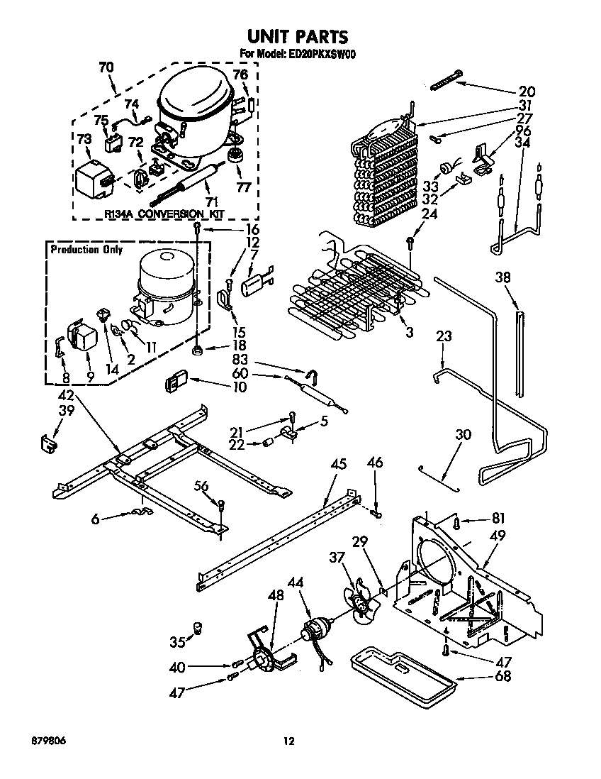 Whirlpool ED20PKXSN00 unit diagram