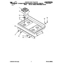 Whirlpool SF325PEGZ1 cooktop diagram