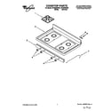 Whirlpool SF3020EEN0 cooktop diagram