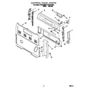 Whirlpool RF376LXGN0 control panel diagram