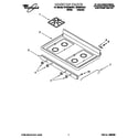 Whirlpool SF3020EGN1 cooktop diagram