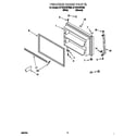 Whirlpool 3ET22DKXFW00 freezer door diagram