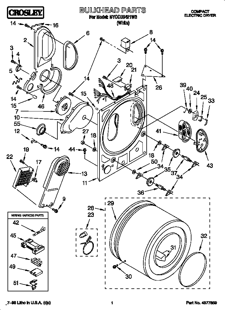 Whirlpool BYCCD3421W3 cabinet diagram