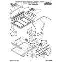 Whirlpool SS385PEEQ1 cooktop and control panel diagram