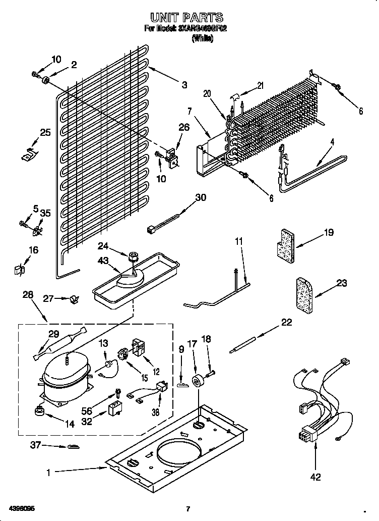 Whirlpool 3XARG468GF02 unit diagram