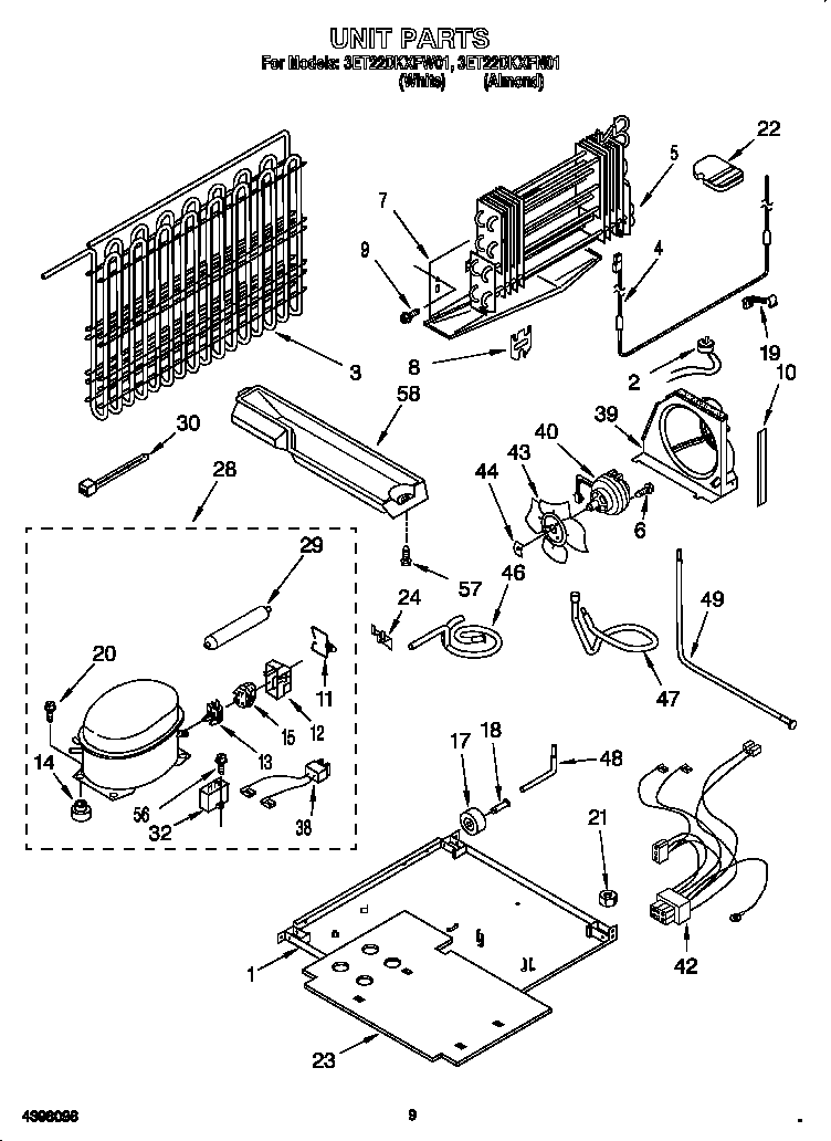 Whirlpool 3ET22DKXFN01 unit diagram