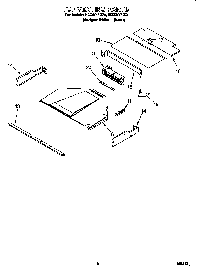 Whirlpool RBS277PDQ4 top venting diagram