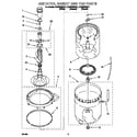 KitchenAid KAWS850GZ1 agitator, basket and tub diagram