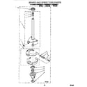KitchenAid KAWS850GZ1 brake and drive tube diagram
