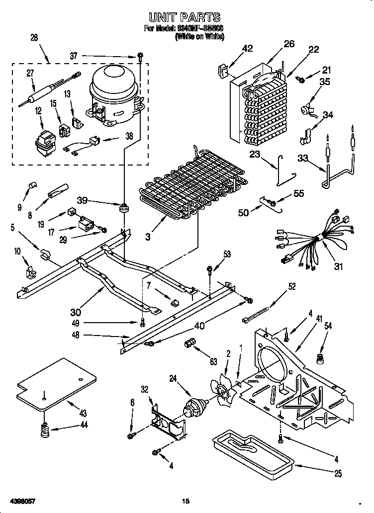 Whirlpool 8340NFSBS00 unit diagram
