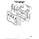 Whirlpool RF325PXEW0 control panel diagram