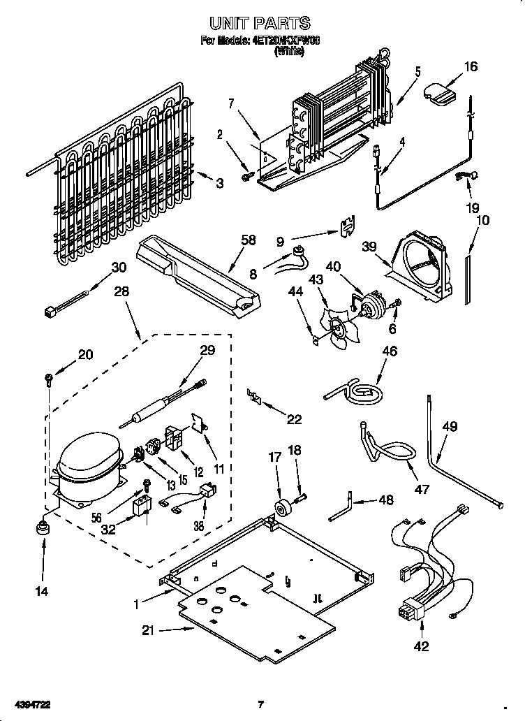 Whirlpool 4ET20NKXFW00 unit diagram