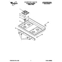 Whirlpool SF315PEEQ0 cooktop diagram