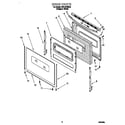 Whirlpool SF315PEEQ0 door diagram