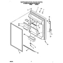 Whirlpool 8ET19DKXFW01 refrigerator door diagram