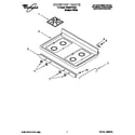 Whirlpool SF303PEGQ0 cooktop diagram