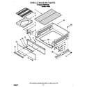 Whirlpool SF303PEGQ0 oven & broiler diagram