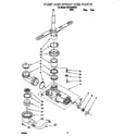 Roper RUD1000DB2 pump and sprayarm diagram