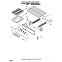 Roper FGP335GW0 oven and broiler diagram