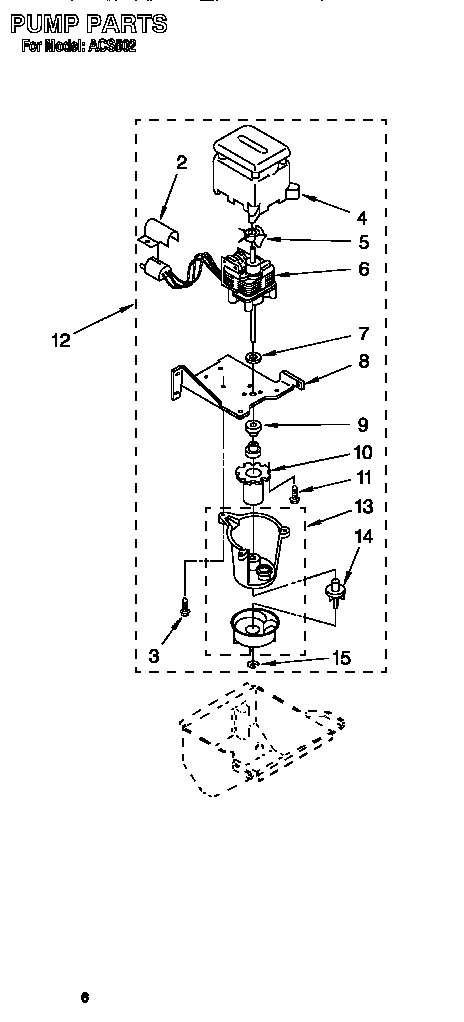 Whirlpool ACS502 pump diagram