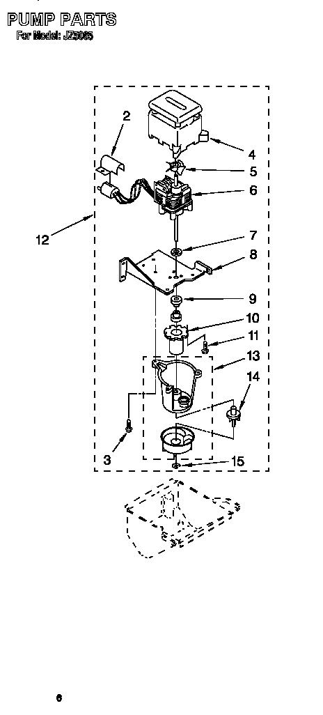 Whirlpool JZ5065 pump diagram